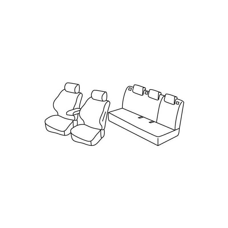 Set coprisedili Superior - Nero Grigio - Audi A1 Sportback 5p (Attraction) (02 12 01 15)