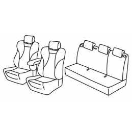 Set coprisedili Superior - Nero Blu - Audi A1 Sportback 5p (02 12 01 15)