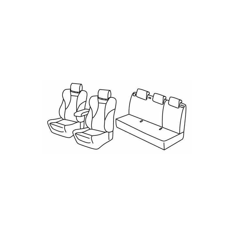 Set coprisedili Superior - Nero Grigio - Audi A1 Sportback 5p (02 12 01 15)