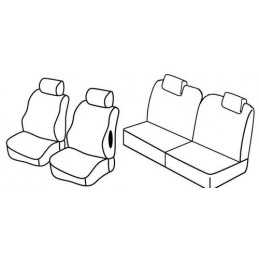 Set coprisedili Superior - Nero Blu - Citroen C2 (Furio VTS) (10 03 03 10)