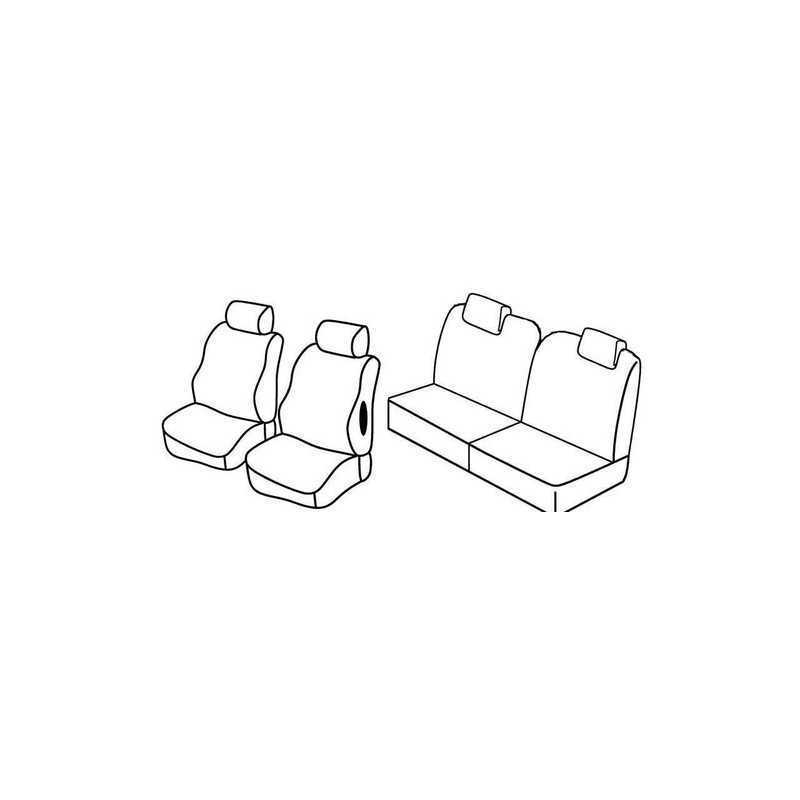 Set coprisedili Superior - Nero Grigio - Citroen C2 (Furio VTS) (10 03 03 10)