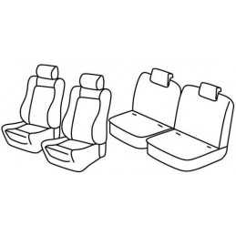 Set coprisedili Superior - Nocciola - Citroen C2 (VTR) (10 03 03 10)