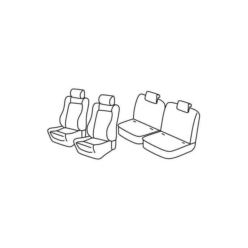 Set coprisedili Superior - Nocciola - Citroen C2 (VTR) (10 03 03 10)