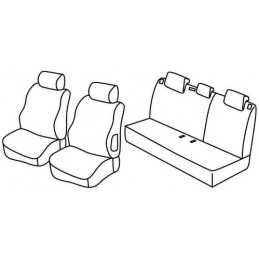 Set coprisedili Superior - Grigio Nero - Citroen C3 (05 02 08 05)