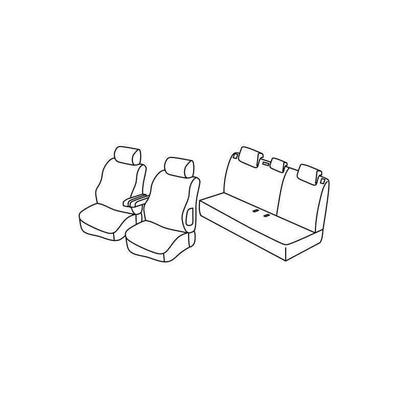 Set coprisedili Superior - Nocciola - Citroen C3 (09 05 10 09) - Citroen C3 Classic (11 09 12 10)