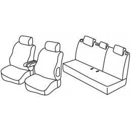 Set coprisedili Superior - Grigio Nero - Citroen C3 (09 05 10 09) - Citroen C3 Classic (11 09 12 10)