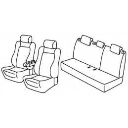Set coprisedili Superior - Beige - Citroen C3 (09 05 10 09) - Citroen C3 Classic (11 09 12 10)