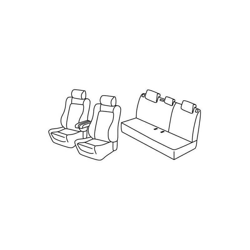 Set coprisedili Superior - Beige - Citroen C3 (09 05 10 09) - Citroen C3 Classic (11 09 12 10)