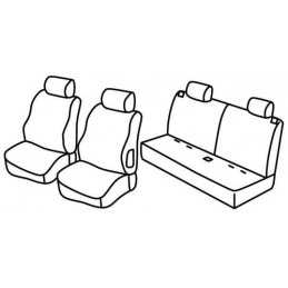 Set coprisedili Superior - Grigio Nero - Citroen C3 Pluriel (05 03 11 10)