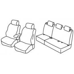 Set coprisedili Superior - Nero Blu - Citroen C3 Picasso (Exclusive) (01 09 10 12)