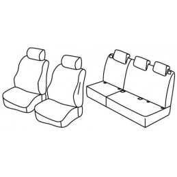 Set coprisedili Superior - Grigio Nero - Citroen C3 Picasso (Exclusive) (01 09 10 12)