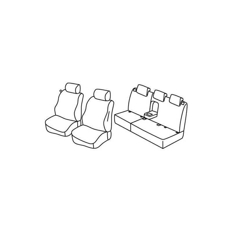 Set coprisedili Superior - Grigio Nero - Citroen C3 Picasso (Comfort) (01 09 10 12)