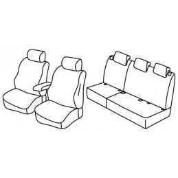 Set coprisedili Superior - Grigio Nero - Citroen C3 Picasso (Exclusive) (01 09 10 12)