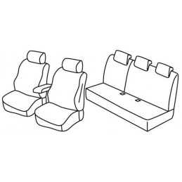 Set coprisedili Superior - Nero Blu - Dacia Duster (Prestige) (02 18 )