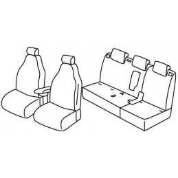 Set coprisedili Superior - Nocciola - Fiat 500L Cross (06 17 ) - Fiat 500L Trekking (11 13 05 17)