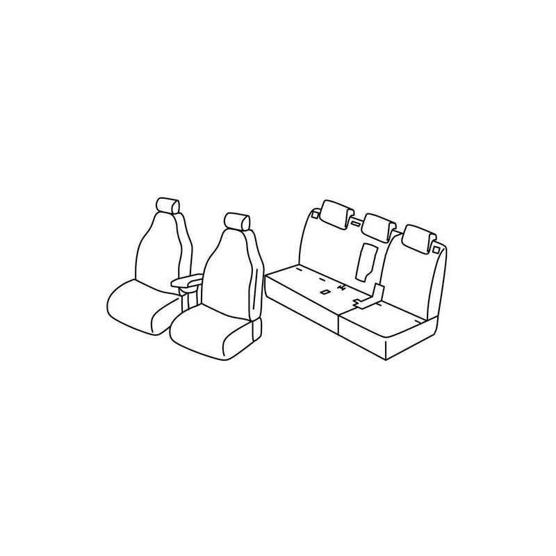 Set coprisedili Superior - Nocciola - Fiat 500L Cross (06 17 ) - Fiat 500L Trekking (11 13 05 17)