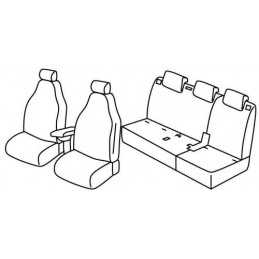 Set coprisedili Superior - Nero Grigio - Fiat 500L (09 12 )