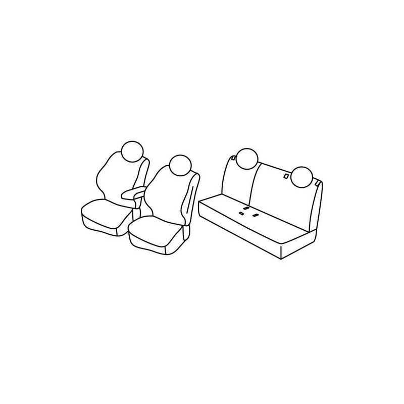 Set coprisedili Superior - Nero Grigio - Fiat 500X (Lounge) (02 15 )