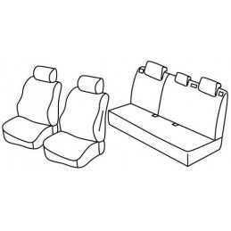Set coprisedili Superior - Grigio Nero - Ford Fiesta 5p (Trend) (06 17 )