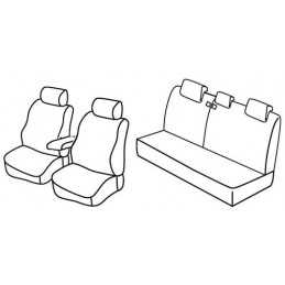 Set coprisedili Superior - Nocciola - Kia Rio 5p (10 05 08 11)