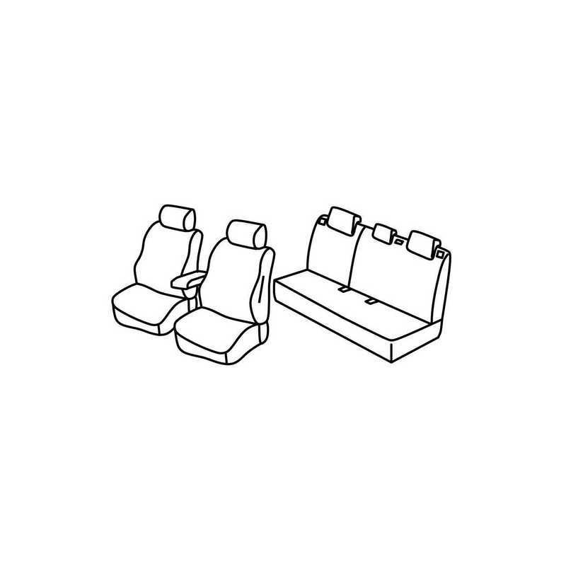 Set coprisedili Superior - Nero Rosso - Kia Stonic (10 17 )