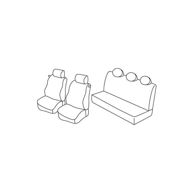 Set coprisedili Superior - Nocciola - Lancia Ypsilon 3p (09 03 05 11) - Lancia Ypsilon Unyca 3p (06 11 12 13)