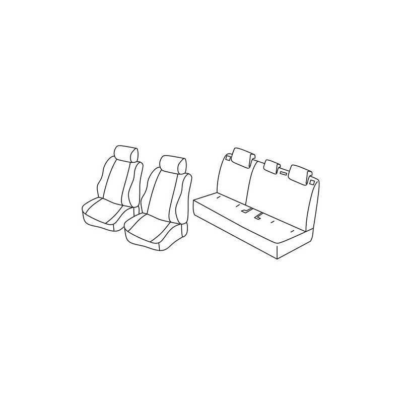 Set coprisedili Superior - Nocciola - Mazda 2 5p (Attraction) (03 15 )