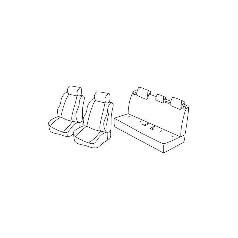 Set coprisedili Superior - Nocciola - Mazda 2 5p (03 15 )