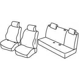 Set coprisedili Superior - Grigio Nero - Nissan Micra (03 17 )