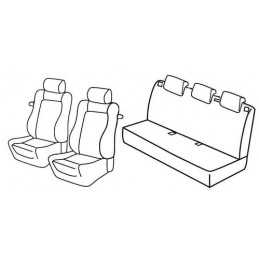 Set coprisedili Superior - Nocciola - Opel Corsa 3p (Sport) (09 06 11 14)