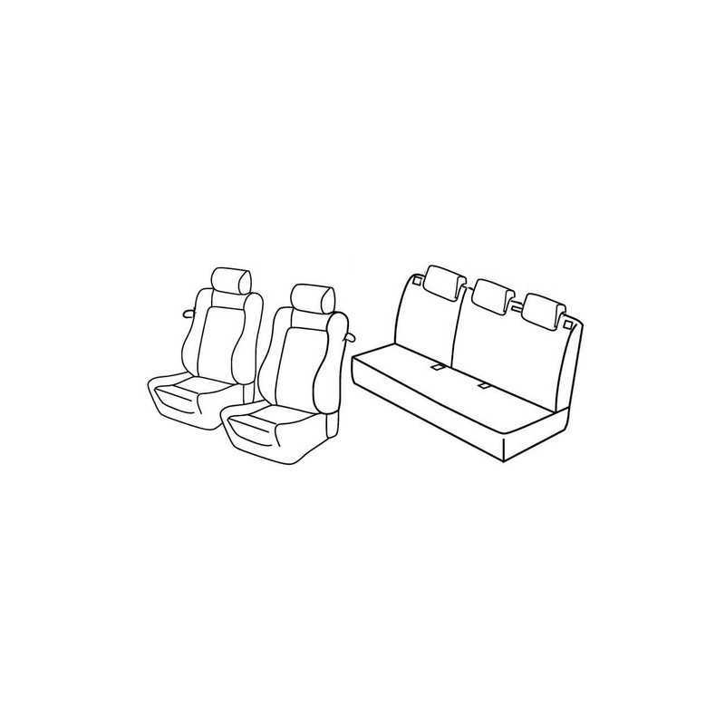 Set coprisedili Superior - Nocciola - Opel Corsa 3p (Sport) (09 06 11 14)