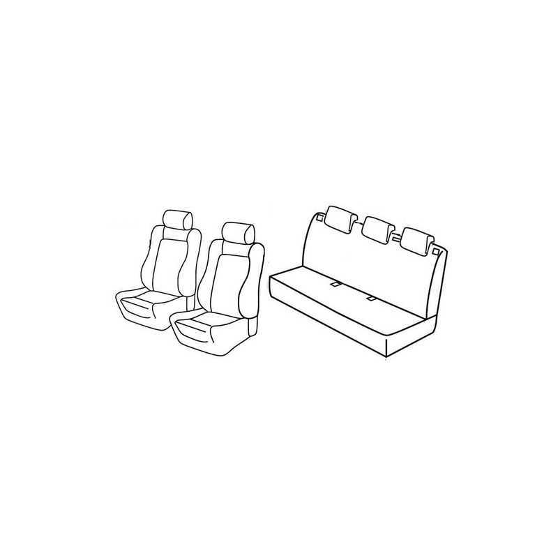 Set coprisedili Superior - Nero Blu - Opel Corsa 5p (Sport Edition) (09 06 11 14)
