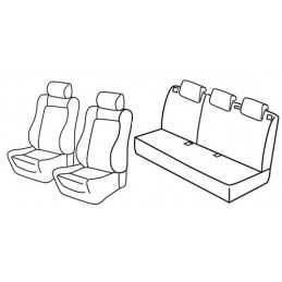 Set coprisedili Superior - Nocciola - Opel Corsa 5p (Sport Edition) (09 06 11 14)