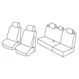 Set coprisedili Superior - Grigio Nero - Opel Karl (12 14 )