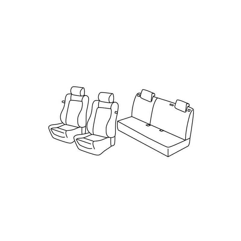 Set coprisedili Superior - Nocciola - Opel Corsa 3p (Sport) (09 06 11 14)