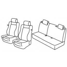 Set coprisedili Superior - Grigio Nero - Opel Corsa 3p (Sport) (09 06 11 14)