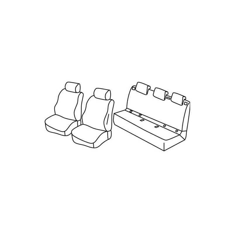 Set coprisedili Superior - Nero Grigio - Opel Corsa 5p (12 14 )