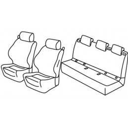 Set coprisedili Superior - Nero Grigio - Opel Corsa 3p (12 14 )