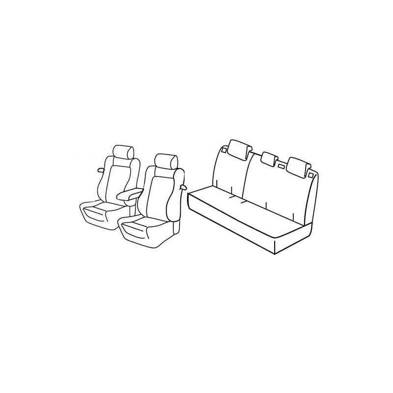 Set coprisedili Superior - Nero Grigio - Peugeot 208 3p (04 12 07 18)