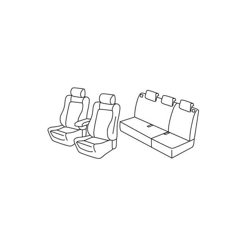 Set coprisedili Superior - Grigio Nero - Renault Clio III 5p (Sport) (10 05 01 13)