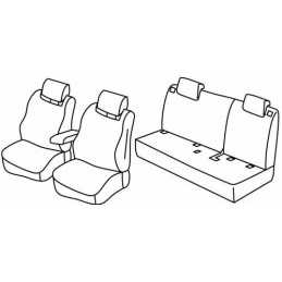 Set coprisedili Superior - Nero Grigio - Renault Clio IV 5p (10 12 )