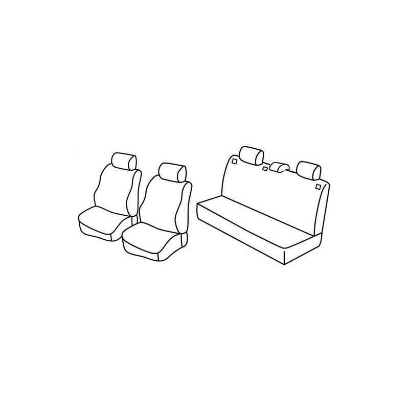 Set coprisedili Superior - Nero Grigio - Seat Ibiza 5p (fino al 2005) (01 02 2005)