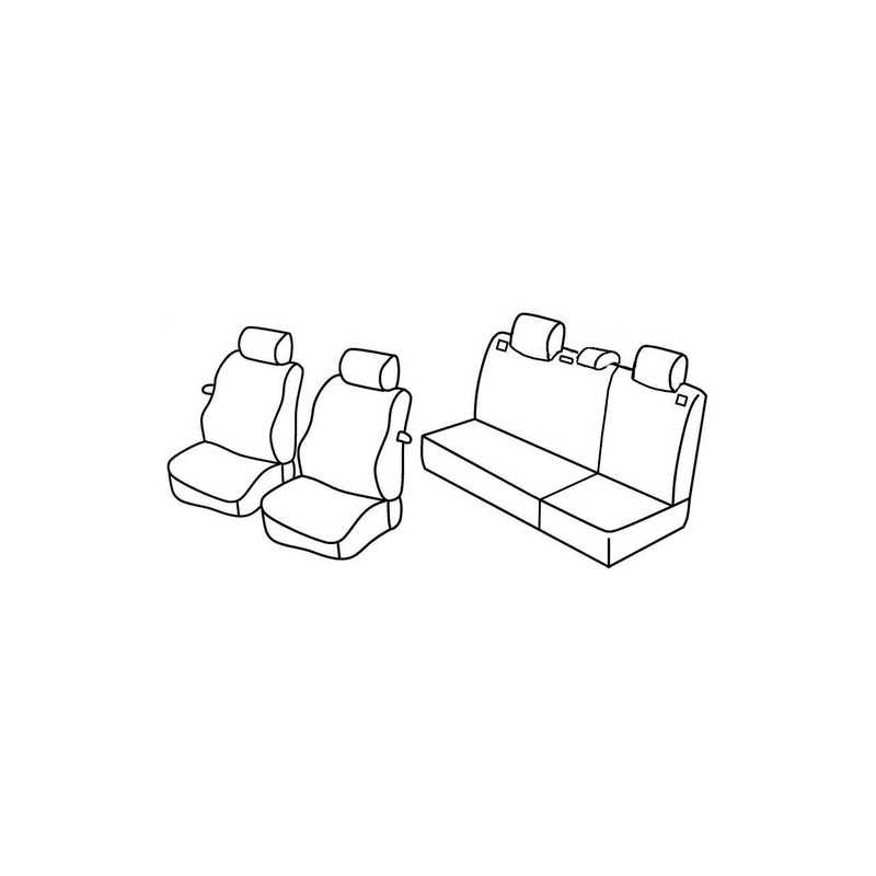 Set coprisedili Superior - Grigio Nero - Seat Ibiza 3p (dal 2006) (2006 08 09)