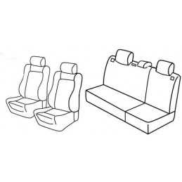 Set coprisedili Superior - Nero Grigio - Seat Ibiza 5p (dal 2006) (2006 05 08)