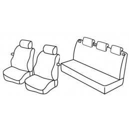 Set coprisedili Superior - Grigio Nero - Seat Ibiza SC 3p (10 08 08 15)
