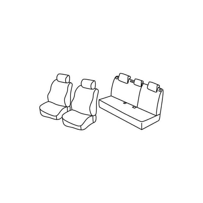 Set coprisedili Superior - Grigio Nero - Seat Leon (09 05 04 09)