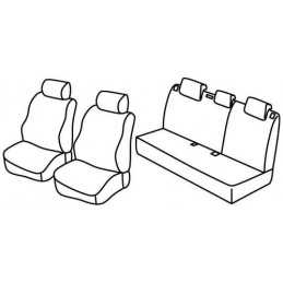 Set coprisedili Superior - Nero Grigio - Seat Leon (09 05 04 09)