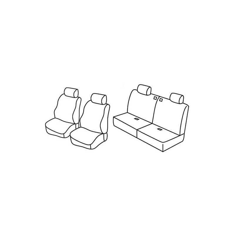Set coprisedili Superior - Nero Rosso - Suzuki Jimny 3p (01 98 10 18)