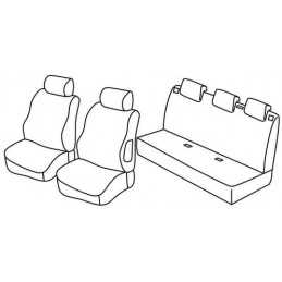 Set coprisedili Superior - Grigio Nero - Suzuki Swift 5p (01 06 08 10)