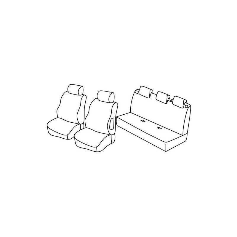 Set coprisedili Superior - Nero Grigio - Suzuki Swift 5p (01 06 08 10)